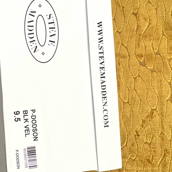 Steve Madden Black Loafers with Gold Accents - Picture 2 of 3